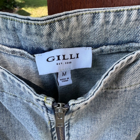 Ruffled Gilli Light Blue Denim Jumpsuit - Picture 3 of 10